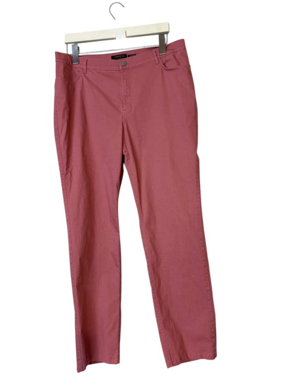 Lafayette 148 New York Thompson Lightweight 5-Pocket Pants Vintage Rose Size 14